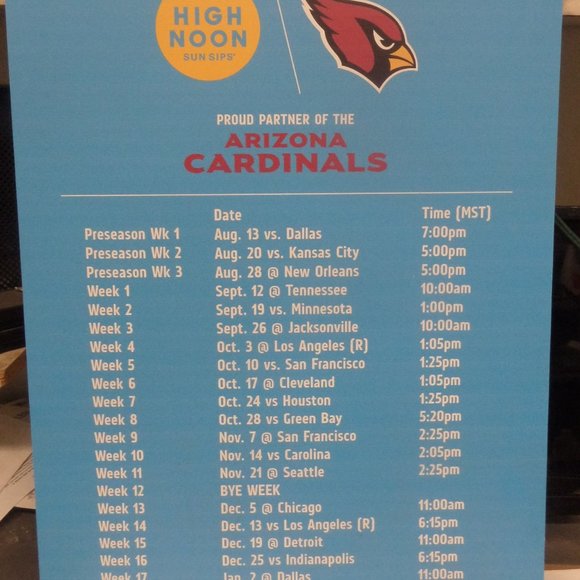 Authentic High Noon 2021 Football Scheduel - Picture 2 of 6